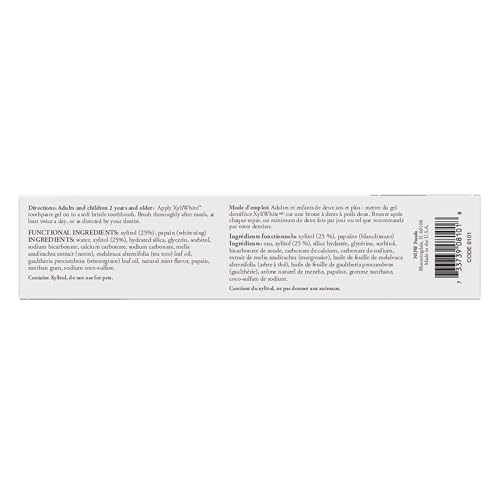 Now Foods Xyliwhite Neem & Tea Tree Toothpaste Gel 181g