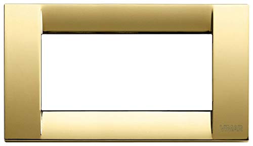 Serie IDEA – Platte Classica 4 Module Metall Gold glänzend