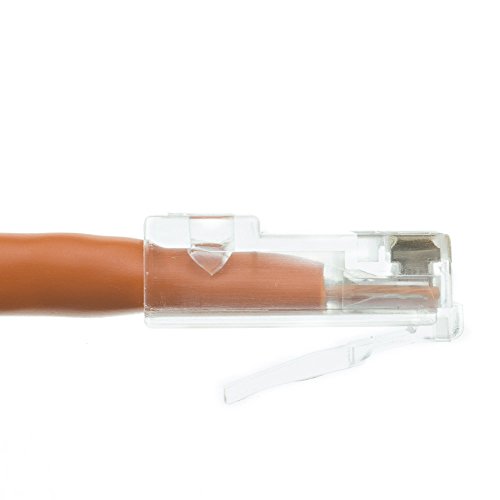 Cable Ethernet Cat5e UTP con conector RJ45, 2.13 m naranja miniatura 3