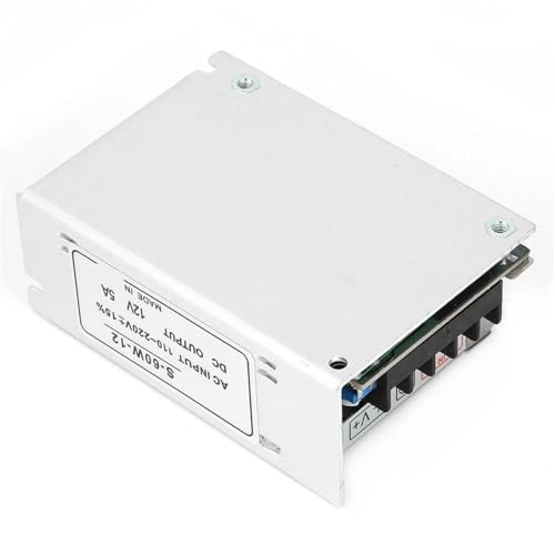 Transformateur d'alimentation 12V 5A de haute précision pour ruban LED 60W robuste et sûr