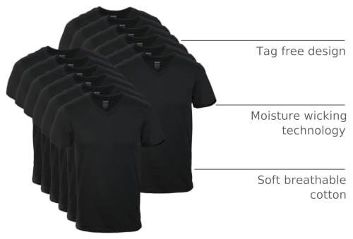 Image of Gildan Men's V-Neck T-Shirts, Multipack, Style G1103