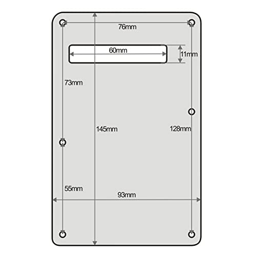 KLKL Noir 1ply Style Couvercle De Trémolo À La Plaque Arrière De Guitare avec des Vis pour Style Guitare Pickguard… - Les Beatles, Paul McCartney, John Lennon, RIngo Starr, George Harrison KLKL Noir 1ply Style Couvercle De Trémolo À La Plaque Arrière De Guitare avec des Vis pour Style Guitare Pickguard… – Image 5