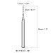 uxcell 10Pcs 1.3mm Carbide End Mill Engraving Milling Cutter CNC Router Bits for PCB Machine, 1/8