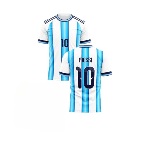 Image of Messi 10 Jersey 2026 Argent Home Tshirt for (Kids,Men&Boys)