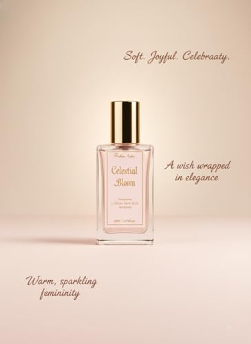 Image of Celestial Bloom Eau de Parfum |Sparkling Champagne & Almond Cream |Long Lasting Fruity Floral Amber Perfume |Luxury Unisex EDP, 25ml