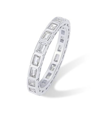 PAVOI Emerald Cut Eternity Band image