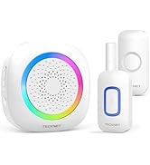 TECKNET Wireless Door and Window Open Sensor Alarm Chime, 1000Ft Operating Range 61 Chimes Adjust...