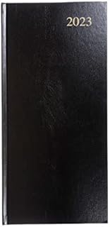 Collins Essential Slimchart Week to View 2023 Diary - Black - Calendar Year Weekly Pocket Diary, Journal and Planner for business, office and personal
