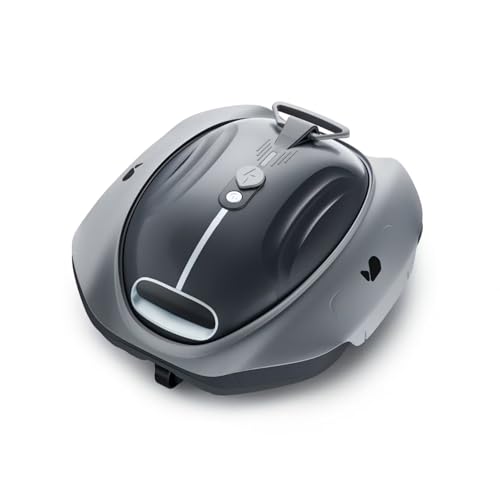 BUBLUE Bubot 300P Robotic Pool Cleaner, Cordless Pool Vacuum with Industry Leading Suction Power, Bluehole Tech, DirtLock Tech, Smart Sensor for Above-Ground Flat Pools up to 850 Sq.Ft, Space Gray