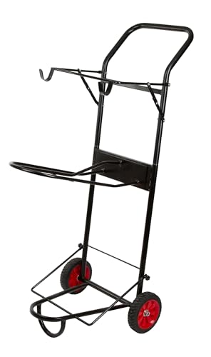 Kerbl Portaequipajes para sillín, Mayordomo de Silla de Montar, Negro, Metal con Recubrimiento en Polvo, 78x48x127 cm, 15 kg, para Ciclistas, móvil y Plegable
