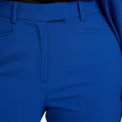 Image of Women's Formal Pantsuit Set, Single Button Blazer with Trousers, Professional Business Attire