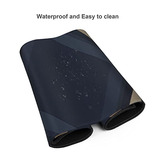 Tapis de souris géométrique grand format 40,6x90,9 cm antidérapant pour le jeu