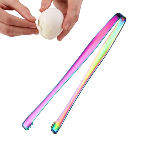 Egg Chalaza Removal Tongs, Toothed Design Eggshell Fragment Membrane Remover Tong, Stainless Steel Kitchen Tong, for Cooking Food Cake Bakers Pastry Chefs