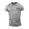 GYMTIER Spartan Forged - Short Sword - Men's Gym T-Shirt Bodybuilding Training Workout Lifting Top Clothing, Sport Grey, XXL #3