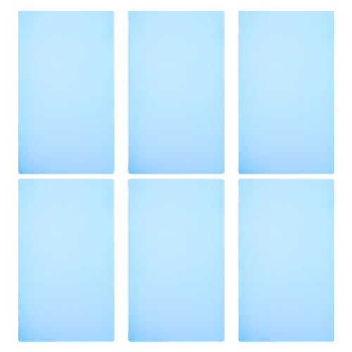 PATIKIL Hoja de Lectura Guiada Tamaño A4 6 Filtros de Gel de Corrección de Iluminación de Colores Superpuestos Transparentes para Aula y Estudio Fotográfico Azul Cielo