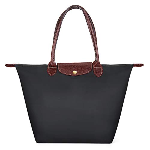Meersee Shopper Tasche Groß, Wasserdichtes Nylon Shopper Schultertasche Umhängetasche Damen Handtasche Tote Tasche