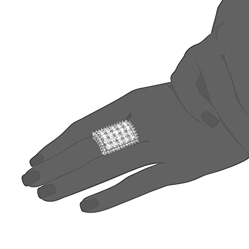 Cubic Zirconia Rectangle Brilliant Engagement Ring4