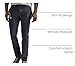 Lee Men's Flat Front Slim Straight Pant, Navy, 34W x 30L