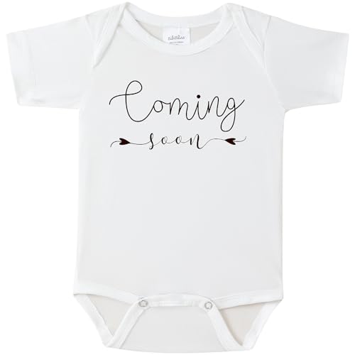 Image of Pregnancy Announcement Infant Bodysuit Coming Soon,0-3 months Baby Coming Soon Reveal Ideas
