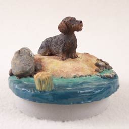 Conversation Concepts Miniature Wire Haired Dachshund Red Candle Topper Tiny One 