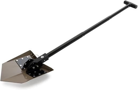 DMOS Delta Camping Shovel - American Made (Flat Dark Earth) - Overland Offroad Shovel for Camping, Overland, Van Life, Collapsible, Foldable, 3 Position Survival Shovel