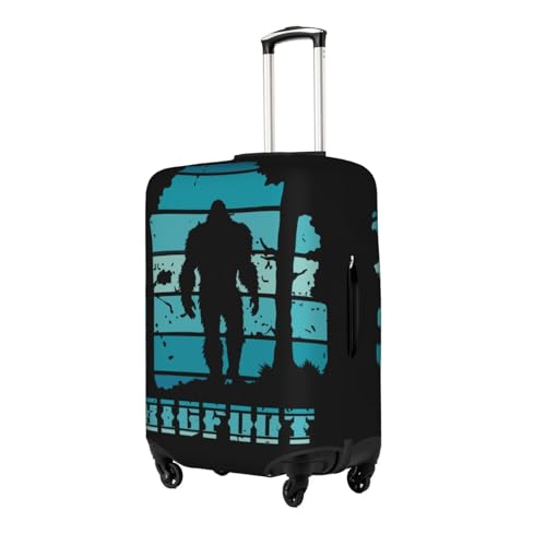 Bigfoot Vintage Universal Stretch Suitcase Cover Carry On Luggage Sleeve Anti Scratch Travel Baggage Protector for Unisex Women Travel Small2