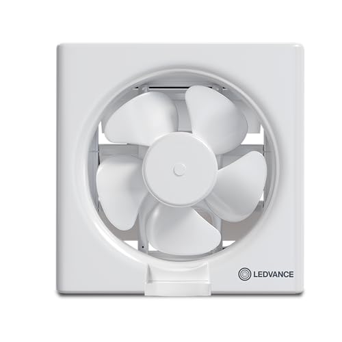 Image of LEDVANCE Exhaust Fan | Suitable for Kitchen, Bathroom & Offices | Silent Operation | Low Power Consumption | Automatic Shutter Louvers | High-Efficiency Motor | 2 Year Warranty (250 mm - 2026)