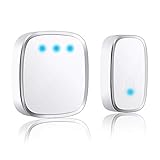 ワイヤレスチャイム 玄関チャイム 呼び鈴 介護 飲食店 浴室などに適用 防水 防塵 最高300M無線範囲 ドアベル 36曲選択可能 4段階音量調節 大音量0dB～100dB調整可能 受信機1個 送信機1個 (1T1)