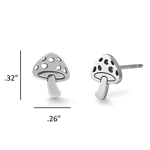 Boma Jewelry Sterling Silver Mushroom Stud Earrings4