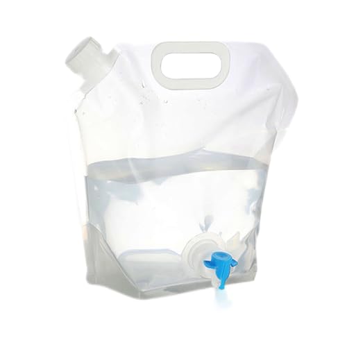 Générique Sac d'eau Pliable, 5L/10L Réservoirs d'eau De Camping Et Randonnée, Bidon À Eau Pliable avec Robinet, Conteneur d'eau Poche d'eau Flexible pour...