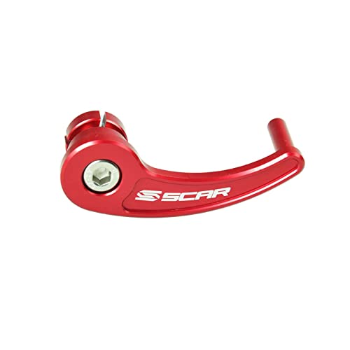 Axe avant SCAR Husqvarna rouge pour éliminer le jeu de roue et fiabiliser la fourche