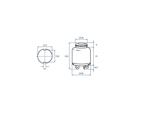 Cuadro de arranque con llave para tractor ref. COBO 14.109.00.11