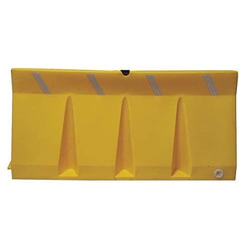 Jersey Barrier, 34 In X 73 3/4 In X 18 In, Unrated, Yellow, 210418930