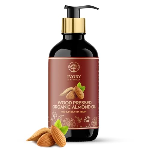 Image of Wood Pressed Almond Oil (100 ml) - Cold Pressed Sweet Almond Oil for Hair & Skin | Rich in Vitamin E | Deep Moisturizing & Nourishing Care