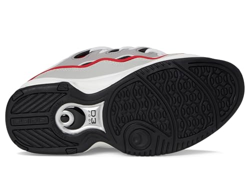 Osiris Men's D3 2001 Skate Shoe, Red/White/Grey, 113