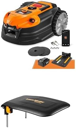 LawnMaster OcuMow™ VBRM701YAMIDR Wireless Robot Lawn Mower (1/6 Acre)+Charging Station Garage Shelter 952642