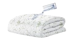 Coprimaterasso Trapuntato Impermeabile Aloe Vera Micro Traspirante Silenzioso Barriera Liquidi Lenzuolo Angoli Elasticizzati SalvaMaterasso Poliestere Bianco - Bianco - 160x200+30cm