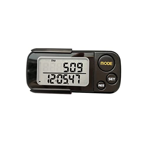 Pedômetro 3D de caminhada 3DTriSport com clipe e alça, eBook grátis 30 dias de memória, contador de