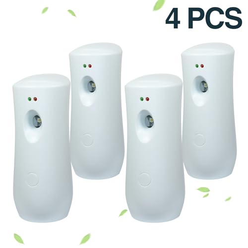 (4-Pack) Automatic Fragrance Dispenser,Automatic Air Freshener Spray Dispenser,Free Standing or Wall Mounted for Home, Indoor, Bathrooms, Offices, Hotels and Commercial Places (White) - Image 3
