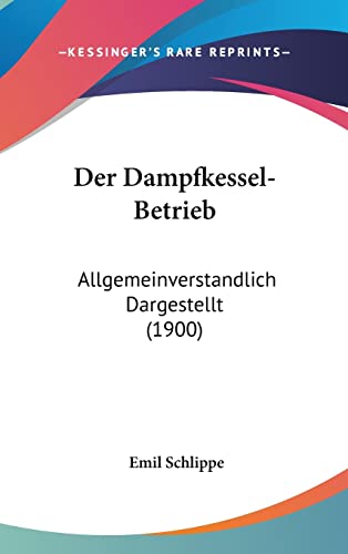 Der Dampfkessel-Betrieb: Allgemeinverstandlich Dargestellt (1900) (English and German Edition)