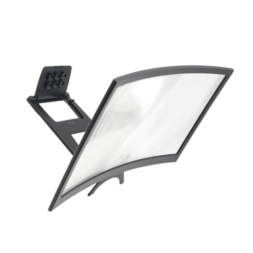 KAILIKETIY 折りたたみ式曲面スマホ画面拡大鏡スタンド 携帯電話ホルダー 手