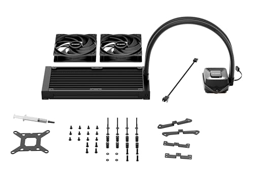 Image of be quiet! Pure Loop 3 240mm All-in-One Water Cooling for Slightly Overclocked AMD /Intel Systems, 2X Pure Wings 3 120mm PWM High-Speed Fans, High Static Pressure, Whisper-Quiet PWM Pump