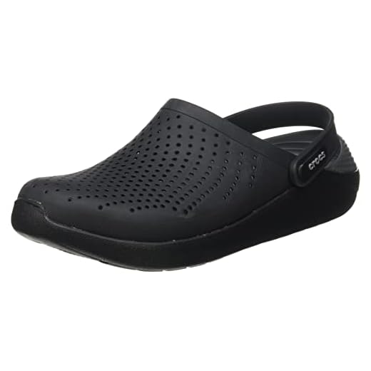 Crocs Literide Clog, Zuecos Unisex Adulto, Black/Slate Grey, 43/44 EU