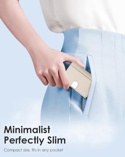 Image of RFID Wallet Women, Small Slim Trifold Wallet Anti-Theft Pop up Card Holder