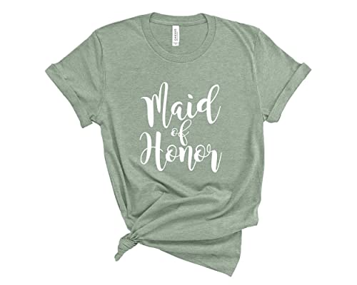 Blue Sand Textiles Maid of Honor Shirt. Wedding Party Shirt. Unisex T-Shirts. Bachelorette Party Shirts.