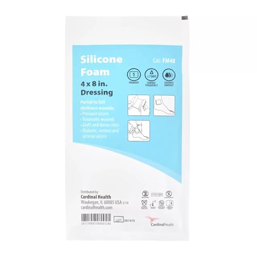 Pansement en mousse Cardinal Health 10x20 cm interface silicone douce - 3