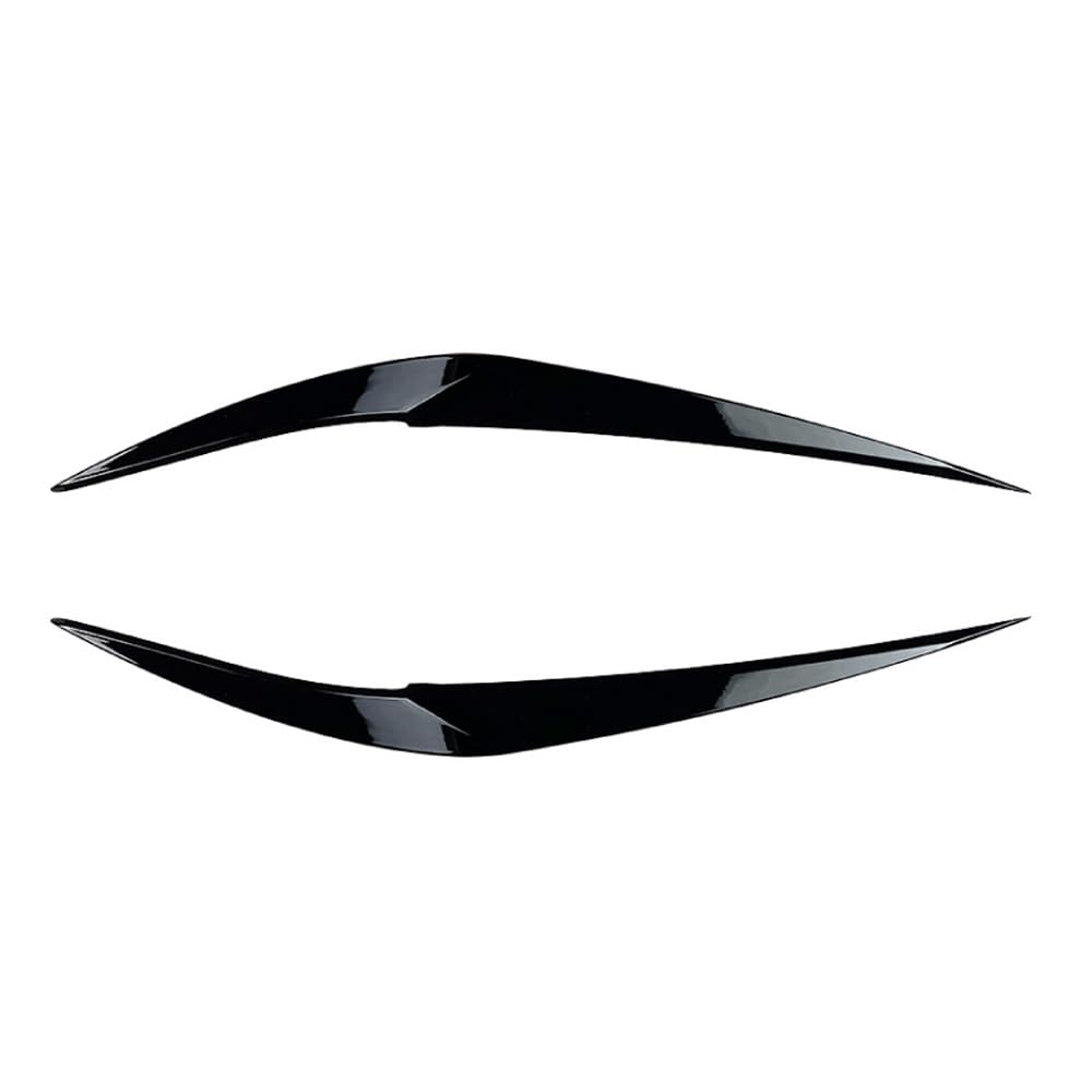 WENINETIES 2pcs Car Headlight Eyebrows for BMW X1 F48 2015+, Headlight Eye Lid Eyebrow Cover Trim Eyelids Covers, Auto Styling Accessories,Black