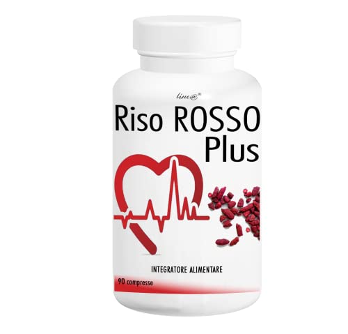 Roter Reis | Riso Rosso Plus Line@diet | 90 Tabletten für 3 Monate | Italienisches Produkt