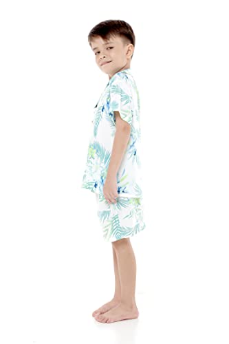 Image of Hawaii Hangover Family Matching Hawaiian Clothes, Orchid Breeze White | Family matching Hawaiian outfits, Orchid Breeze White, lightweight rayon, machine washable, tropical floral print, luaus