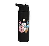 67 Penguin Ice Cream Drip Cool Meme 6 7 Funny Six Seven Stainless Steel Insulated Water Bottle